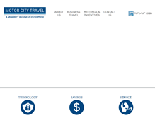 Tablet Screenshot of motorcitytravel.com